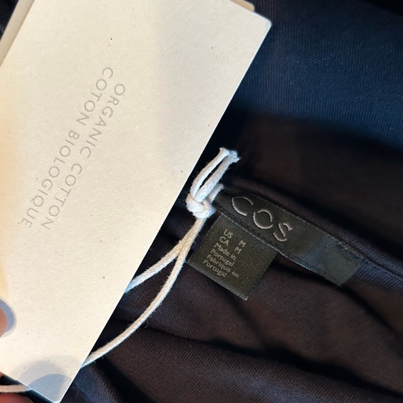 Cos One Shoulder Navy T-shirt Dress NWT - Picture 7 of 7